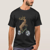 Bicycle Elk Deer Forest Nature Elk T-shirt (Voorkant)
