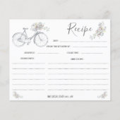 Bicycle Floral Recipe Kaart (Voorkant)