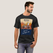 Bicycle Freedom Machine Life is a beautiful ride B T-shirt (Voorkant volledig)