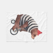 Bicycle Fun-Beer Fleece Deken (Voorkant (Horizontaal))