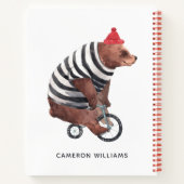 Bicycle Fun-Beer | Jouw namen toevoegen Notitieboek (Achterkant)