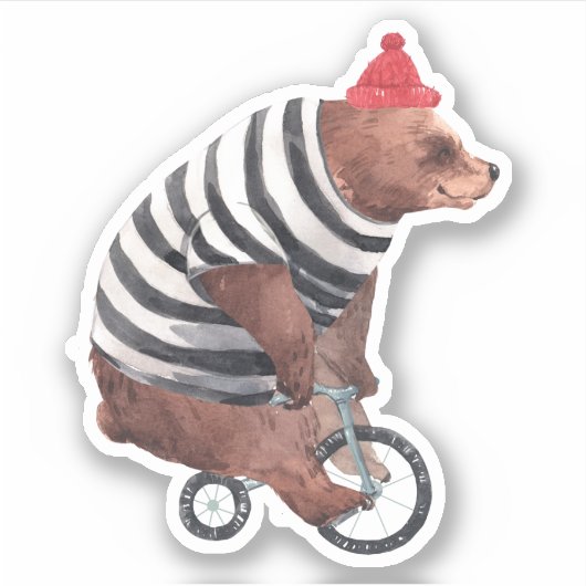 Bicycle Fun-Beer Sticker (Voorkant)