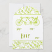 Bicycle gebouwd voor drie Limoen-fietsenBaby showe Kaart (Achterkant)