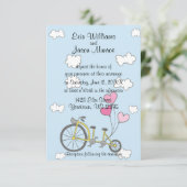 Bicycle Gebouwd voor tweedaagse uitnodiging (Staand voorkant)