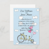 Bicycle Gebouwd voor tweedaagse uitnodiging (Voorkant / Achterkant)