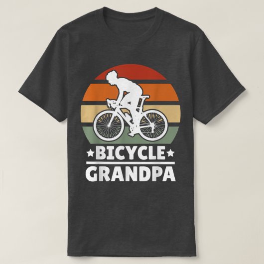 Bicycle Grandpa with Bike T-shirt (Design voorkant)