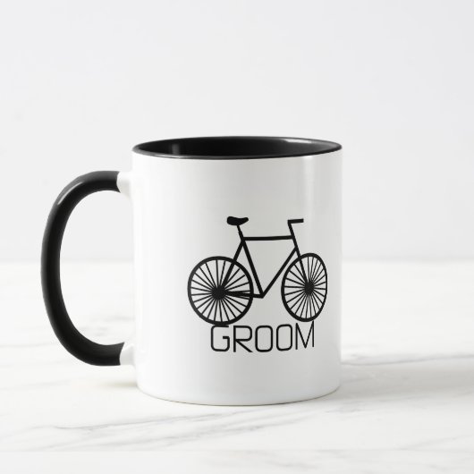 Bicycle Groom Tshirts en Gifts Mok (Links)