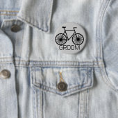 Bicycle Groom Tshirts en Gifts Ronde Button 5,7 Cm (In situ)
