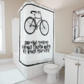  bicycle Grunge Custom Motivatie Quote Douchegordijn (In situ)