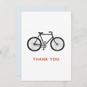 Bicycle Hartelijk dank,  Bike Bedankkaart (Voorkant / Achterkant)