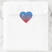 Bicycle Heart Sticker (Tas)