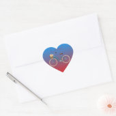 Bicycle Heart Sticker (Envelop)