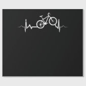 Bicycle Heartbeat Cycling Mountain Bike Cadeaupapier (Vlak)