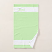 Bicycle Home Sweet Home op Lime Green Bad Handdoek (Handdoek)