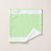 Bicycle Home Sweet Home op Lime Green Bad Handdoek (Wasdoekje)