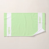 Bicycle Home Sweet Home op Lime Green Bad Handdoek (Handdoek)