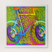 BICYCLE IN LEVENDE KLEUR LEGPUZZEL (Verticaal)
