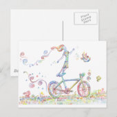 Bicycle Joy Briefkaart (Voorkant / Achterkant)