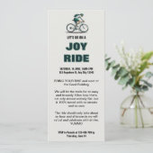 Bicycle Joy Ride Invitation Kaart (Staand voorkant)