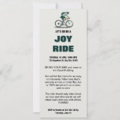 Bicycle Joy Ride Invitation Kaart (Voorkant)