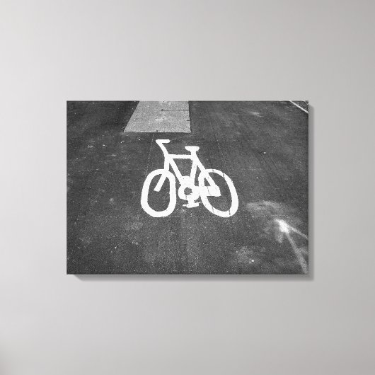 Bicycle Lane Canvas Afdruk (Voorkant)