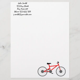 Bicycle Letterhead-Sjabloon Briefhoofd