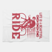 Bicycle - Life is a beautiful ride Theedoek (Horizontaal)
