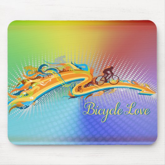 Bicycle Love 1 Muismatte Opties Muismat (Voorkant)