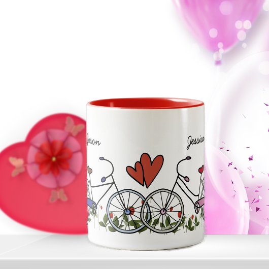 Bicycle Lover Couples Coffee Mok