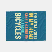 Bicycle Lover Funny Quote Cycling Humor Fleece Deken (Voorkant (Horizontaal))