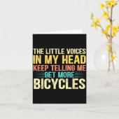 Bicycle Lover Funny Quote Cycling Humor  Kaart (Gele Bloem)