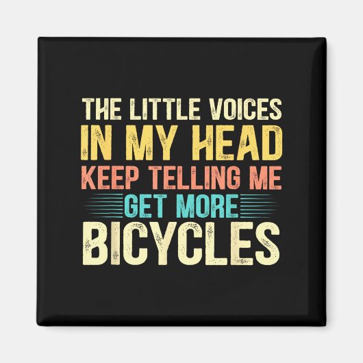 Bicycle Lover Funny Quote Cycling Humor  Magneet (Voorkant)