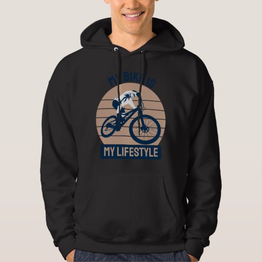 Bicycle Lover - Mijn bike is mijn levensstijl Hoodie (Voorkant)