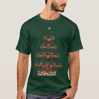Bicycle Lover Xmas overeenkomend met kerstkerstmis T-shirt