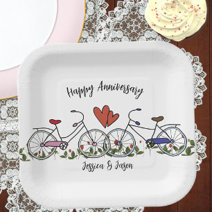 Bicycle Lovers Jubileum Papieren Borden Bordje