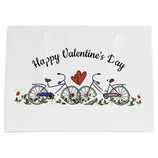 Bicycle Lovers Valentijn Large Cadeautasje (Voorkant)