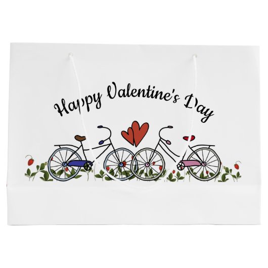 Bicycle Lovers Valentijn Large Cadeautasje (Achterkant)
