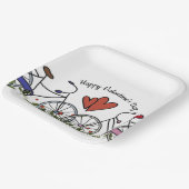 Bicycle Lovers Valentijn Papieren Bordje (Gebogen)