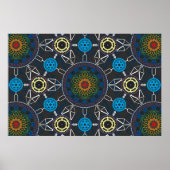 Bicycle Mandala Array 1 Poster (Voorkant)