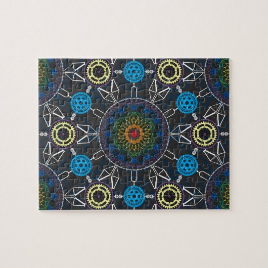 Bicycle Mandala Array Puzzle Legpuzzel (Horizontaal)