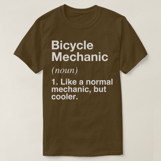Bicycle Mechanic Defined  Funny Definition  T-shirt (Design voorkant)