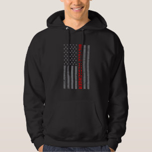 Bicycle Messenger  Amerikaanse vlag voor mannen Hoodie