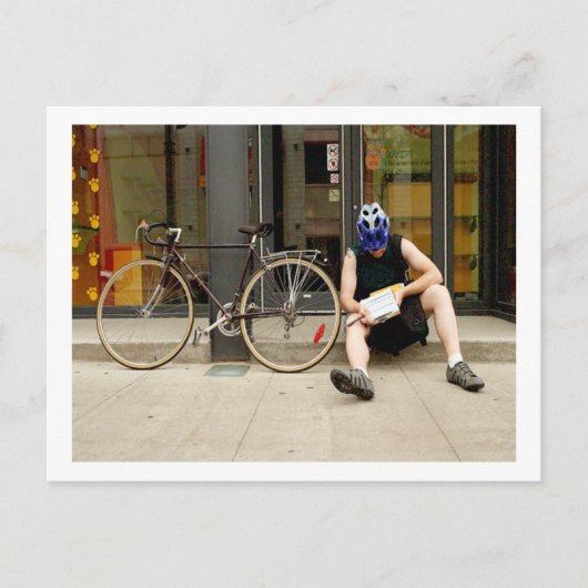 Bicycle Messenger-fietscyclus voor fietskoeriers Briefkaart (Voorkant)