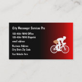 Bicycle Messenger Service Modern Visitekaartjes (Voorkant)