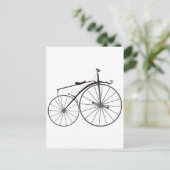 Bicycle met ouderwetse "Boneshaker" Briefkaart (Staand voorkant)