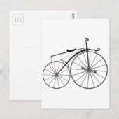 Bicycle met ouderwetse "Boneshaker" Briefkaart (Voorkant / Achterkant)