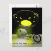 Bicycle Mini Camper Mark II Design UFO Promo 2 Briefkaart (Voorkant / Achterkant)