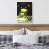 Bicycle Mini Camper Mark II Design UFO Promo 2 Canvas Afdruk (Insitu (Slaapkamer))