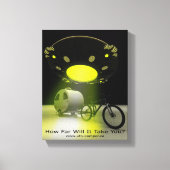 Bicycle Mini Camper Mark II Design UFO Promo 2 Canvas Afdruk (Voorkant)