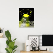 Bicycle Mini Camper Mark II Design UFO Promo 2 Poster (Thuiskantoor)